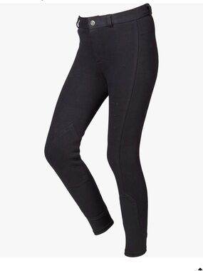 Black children’s adjustable waist  Equestrian Riding Breeches